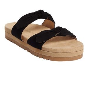 Jack Rogers Monica Double Knot Black Platform Sandals